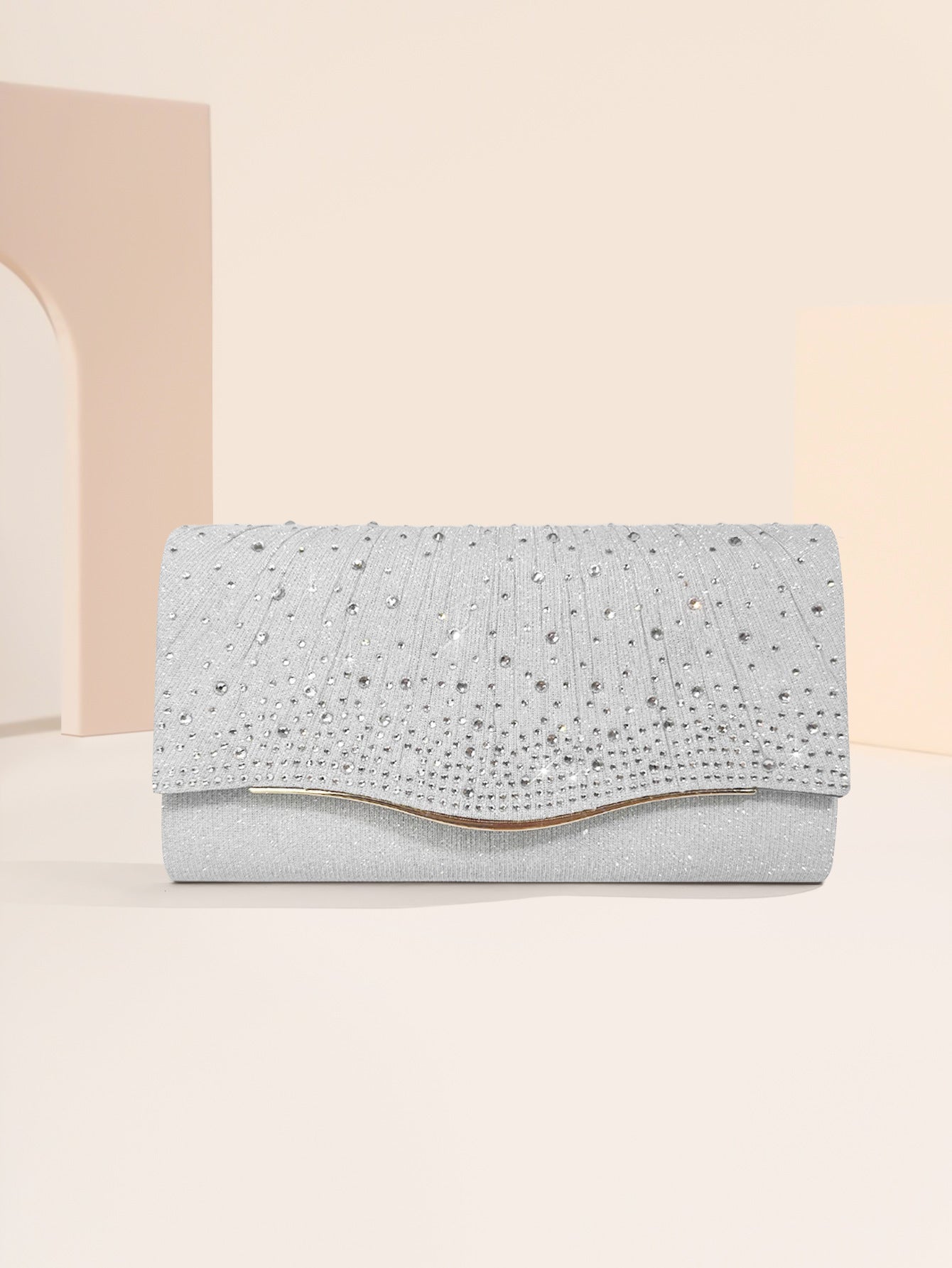 Pochette/Borsa elegante diamantata con strass