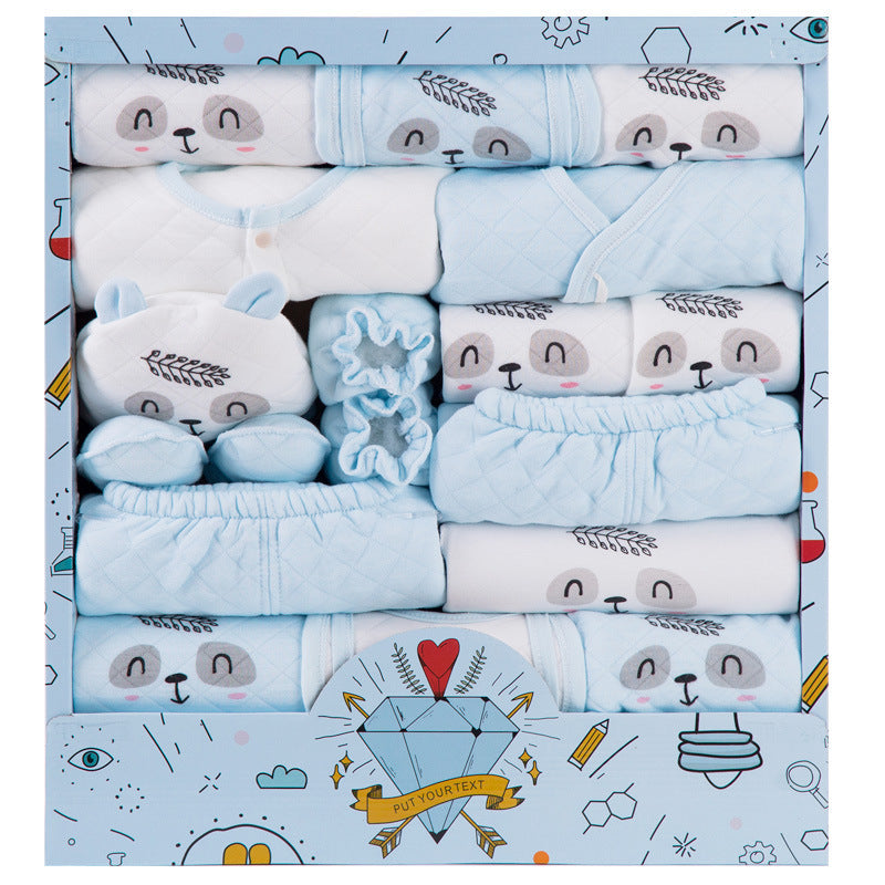 18pcs Cotton Baby Boy Gift Set with Baby Clothes