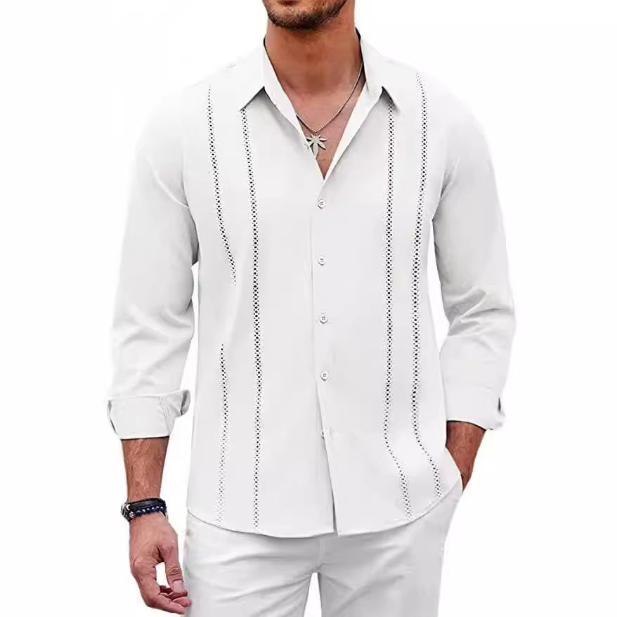 Camicia da uomo slim fit non stirabile di alta qualità