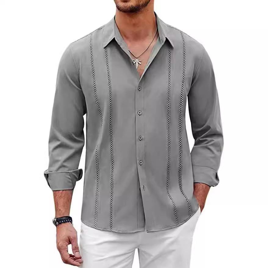 Camicia da uomo slim fit non stirabile di alta qualità