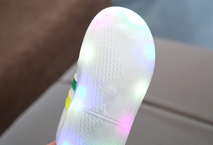 Scarpe da ginnastica per bambini con luce LED al passo