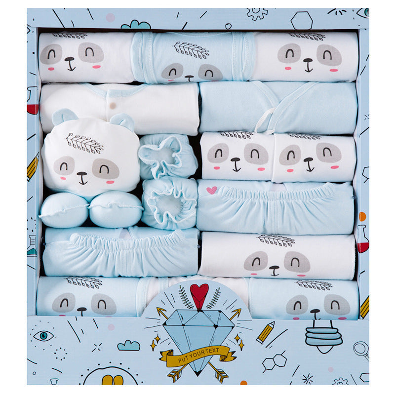 18pcs Cotton Baby Boy Gift Set with Baby Clothes