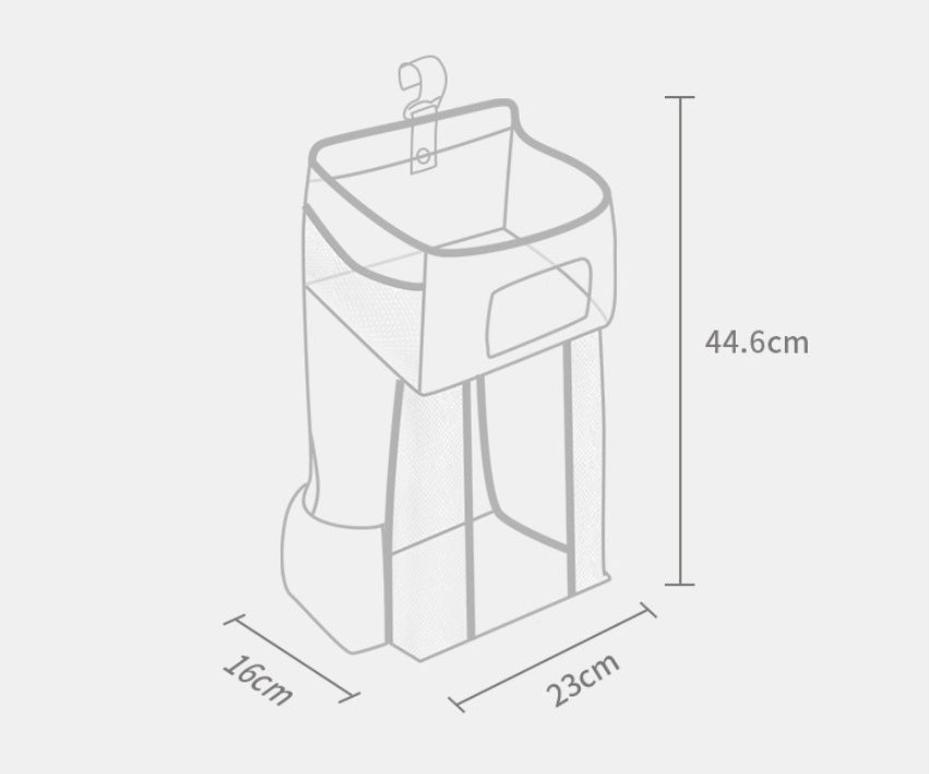 Storage bags that attach to the cradle