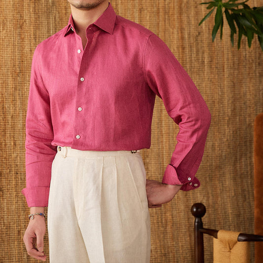 Camicia da uomo in lino Italian Style