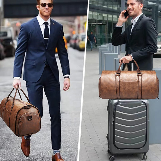 Borsa da viaggio uomo con scomparto per scarpe