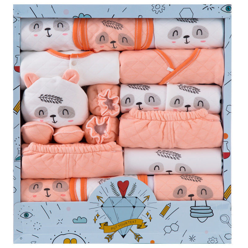 18pcs Cotton Baby Boy Gift Set with Baby Clothes