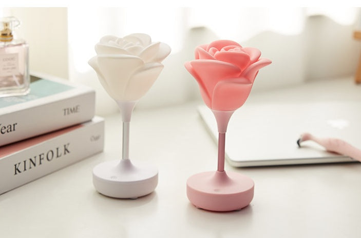 Lampada LED Usb a forma di rosa