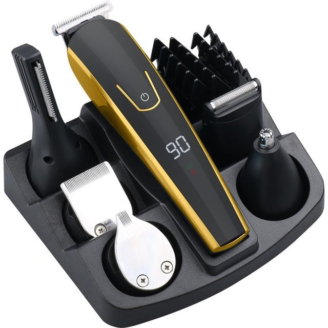 Rasoio elettrico per barba e capelli Professionale, Display LCD