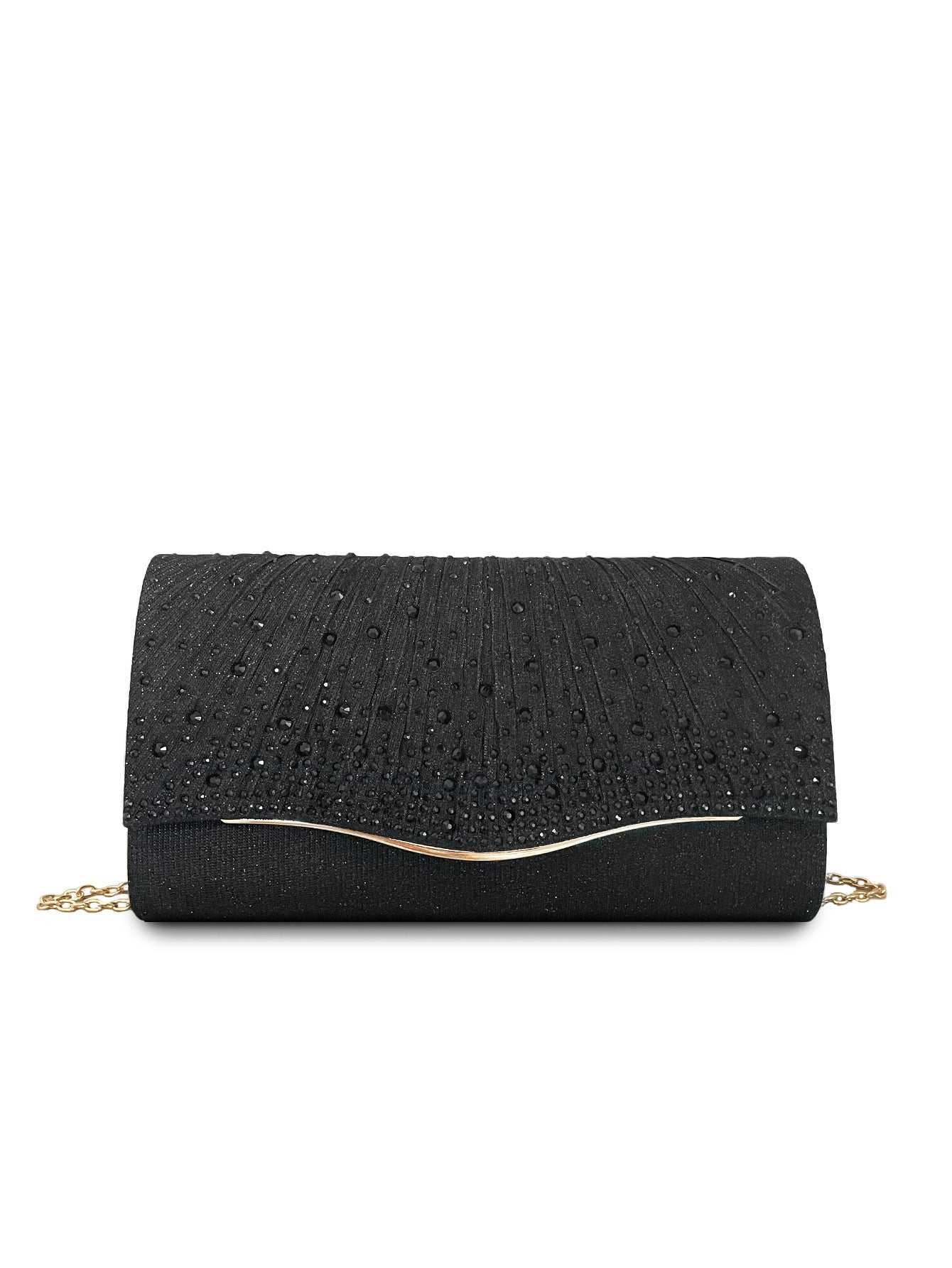 Pochette/Borsa elegante diamantata con strass