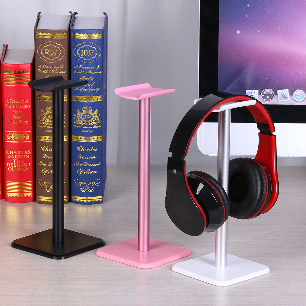 Stylish desk headphone rest