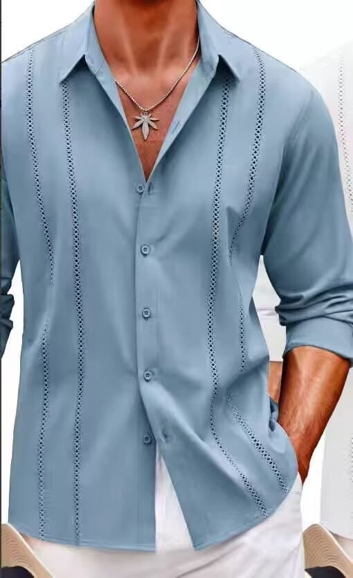 Camicia da uomo slim fit non stirabile di alta qualità