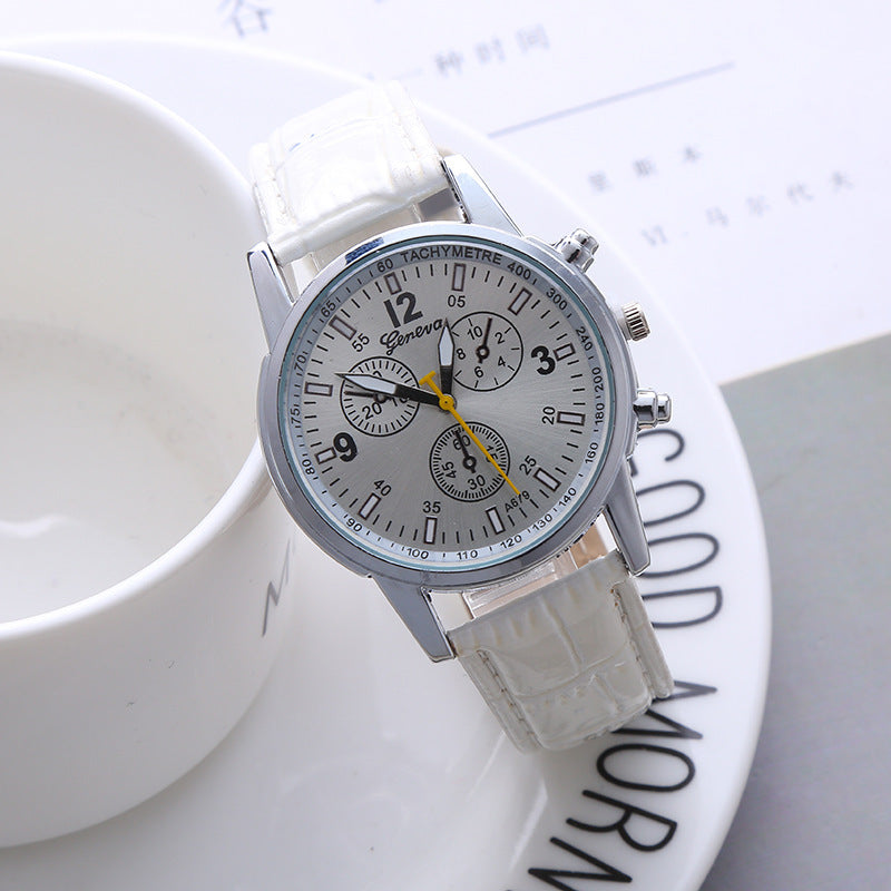 Three-eyes classic casual quartz watch