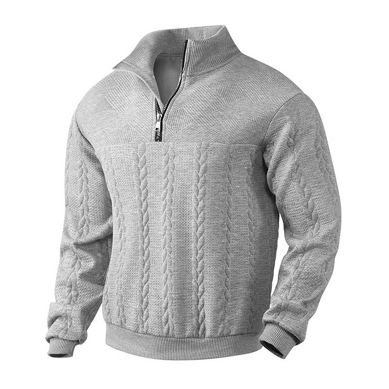 Men's Long Sleeve Jacquard Sweater