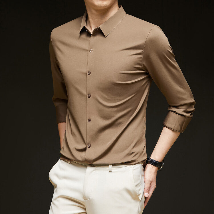 Semi-gloss casual shirt