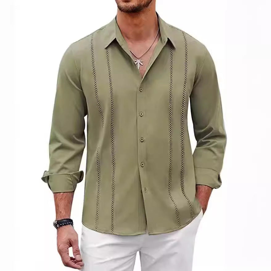 Camicia da uomo slim fit non stirabile di alta qualità