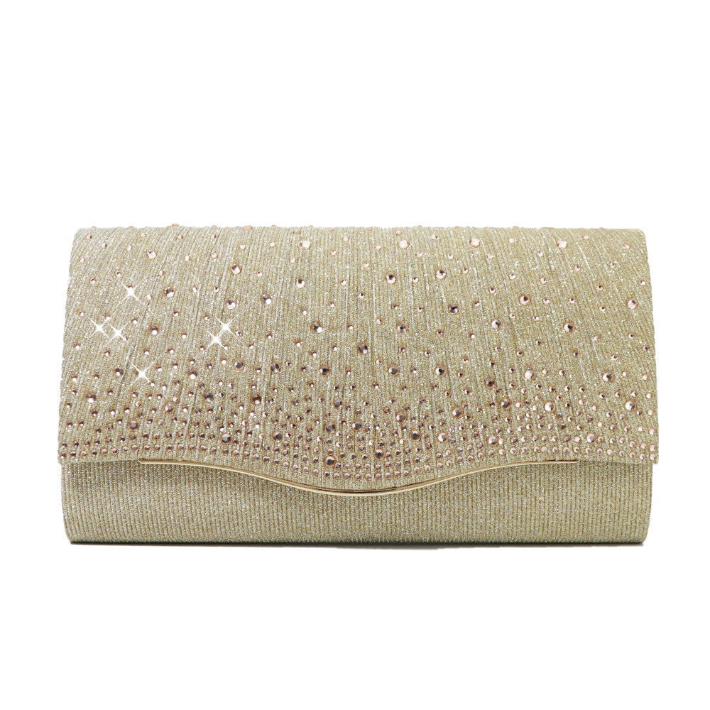 Pochette/Borsa elegante diamantata con strass